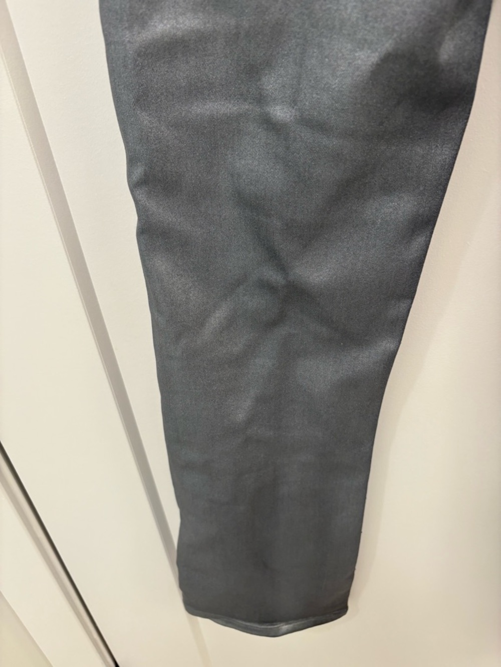 PAIGE Claudine High Waist Bootcut Jeans in Silver Shimmer Luxe Coating Size 25 - Picture 12 of 12